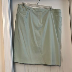 Calvin Klein Light Green lined skirt - 18W